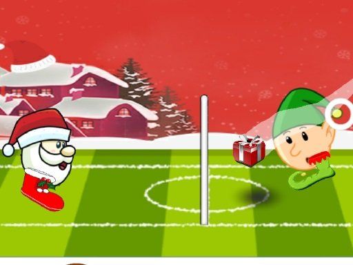 Santa winter head soccer